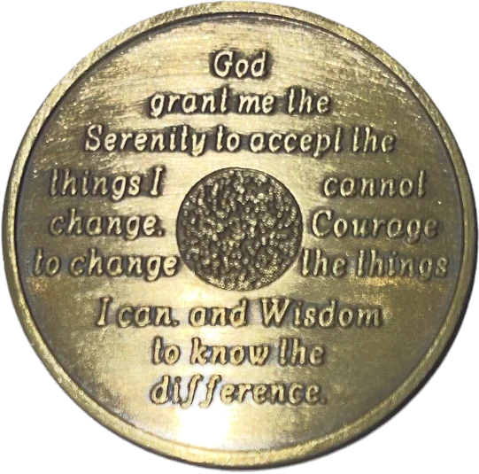 Locally produced recovery milestone celebration coins. Embossed solid Brass, 3mm thick and 35mm in diameter&nbsp;with a warn finish to celebrate and acknowledge milestone.  All sober celebratory terms available, 30 days, 60 days, 90 days, 6 months, 1 year, 18 months, 2 3 4 5 6 7 8 9 al the way to 50 years.