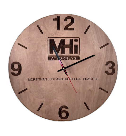 Personalised Clocks - insert your company or clients details. Corporate gifts. Visual marketing. Responsible gifting. By buying from us you are supporting men in recovery helping other men off the streets and into recovery.&nbsp;