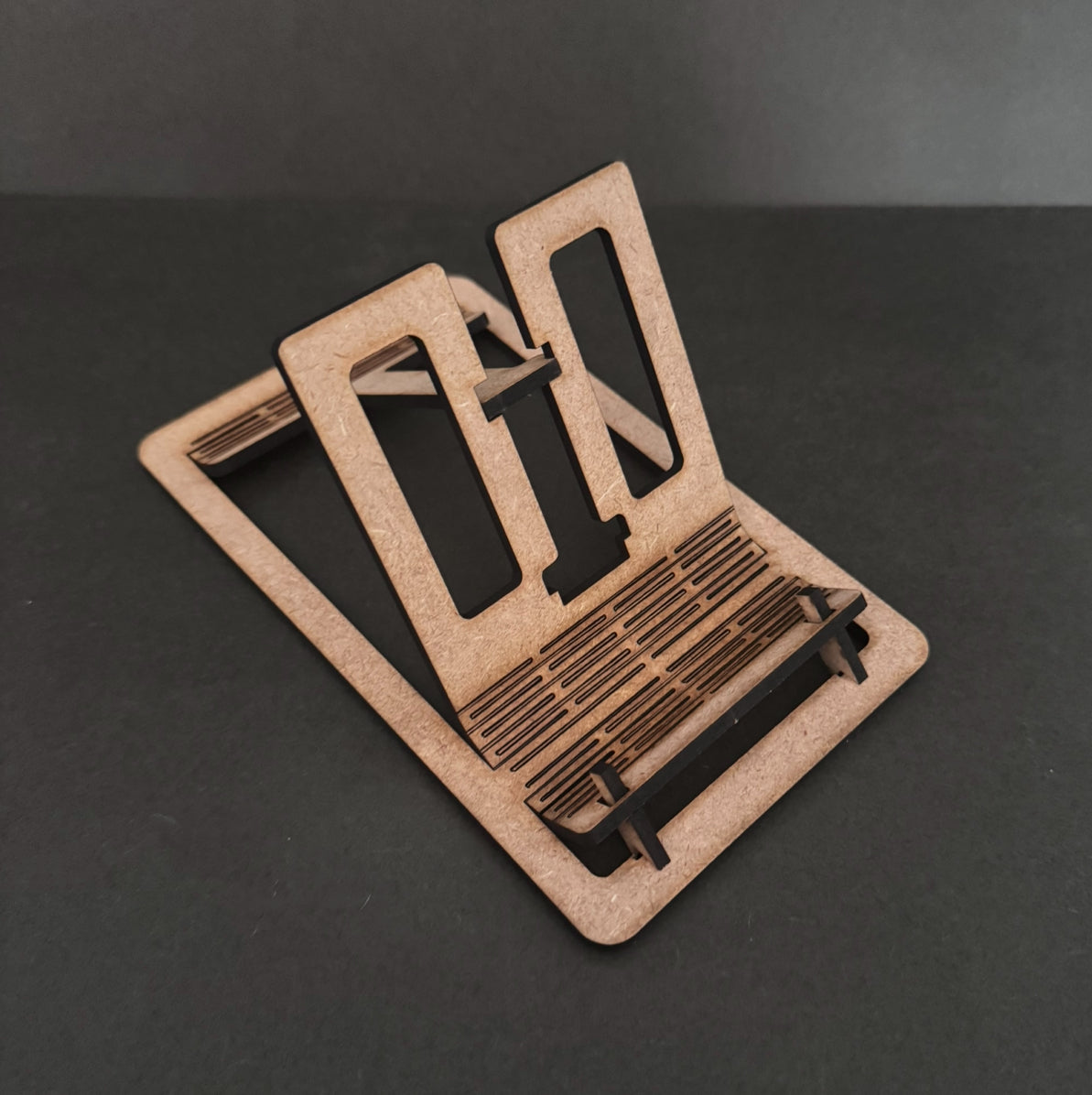 Laser Cut MDF Cell Phone Stand